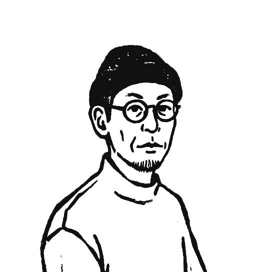 代表 河合一輝の似顔絵